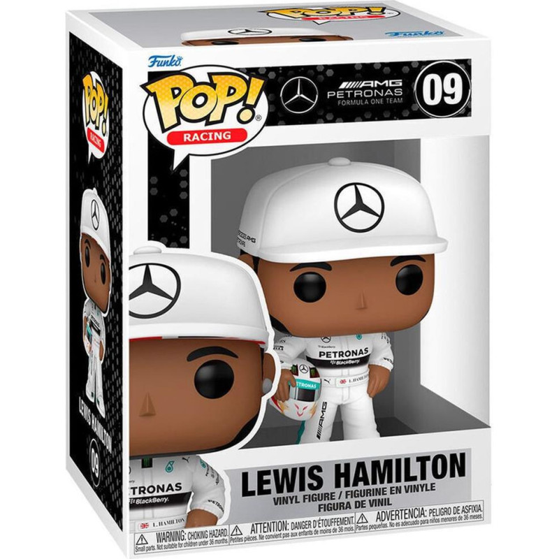 Funko Pop! Racing: AMG Petronas Formula One Team - Lewis Hamilton with Helm #09 Vinyl Figure