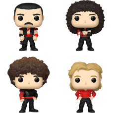 Funko Pop! 4-Pack Rocks: Queen - Freddy Mercury, Brian May, John Deacon, Roger Taylor Vinyl Figures