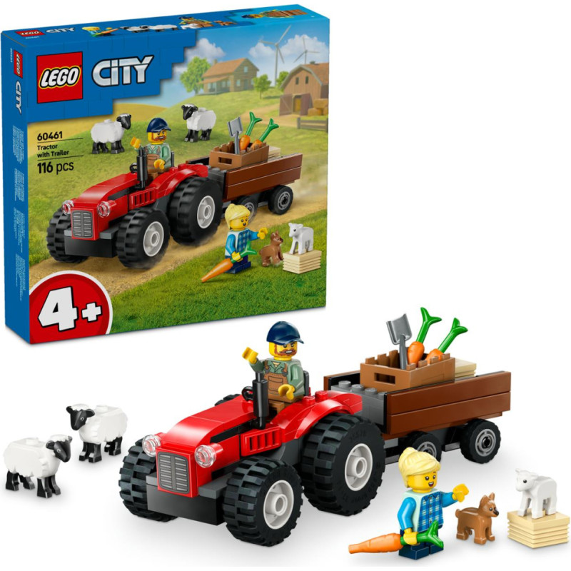 ''Lego'' LEGO® City: Red Farm Tractor with Trailer & Sheep (60461)