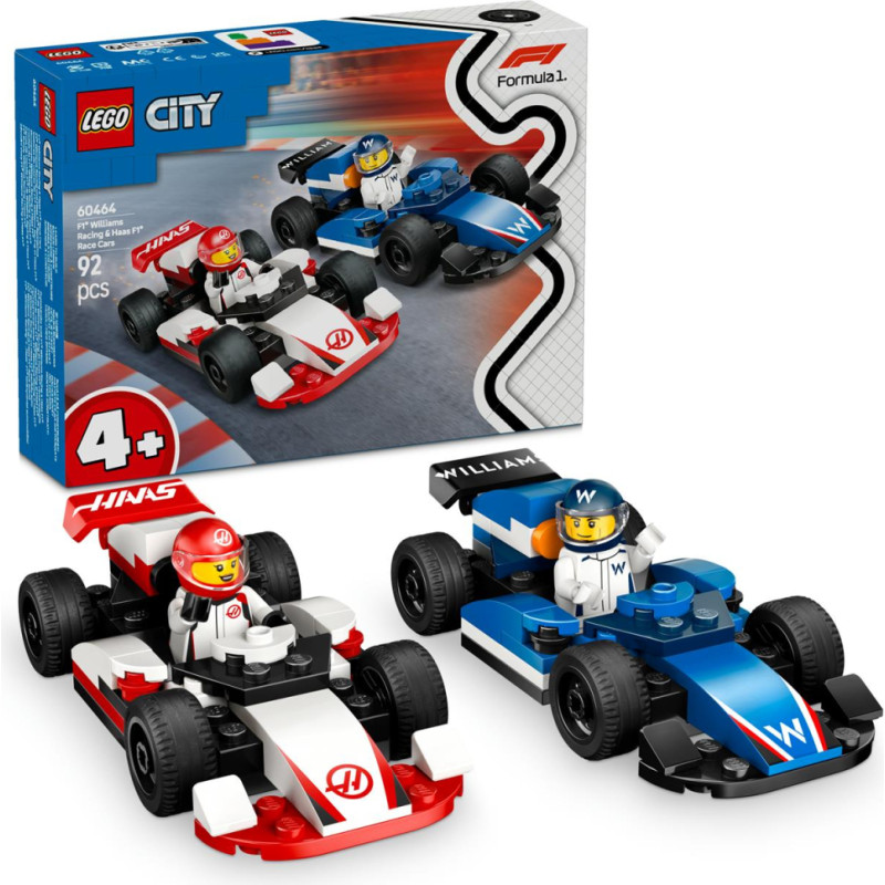 ''Lego'' LEGO® City: F1® Williams Racing & Haas F1® Race Cars (60464)