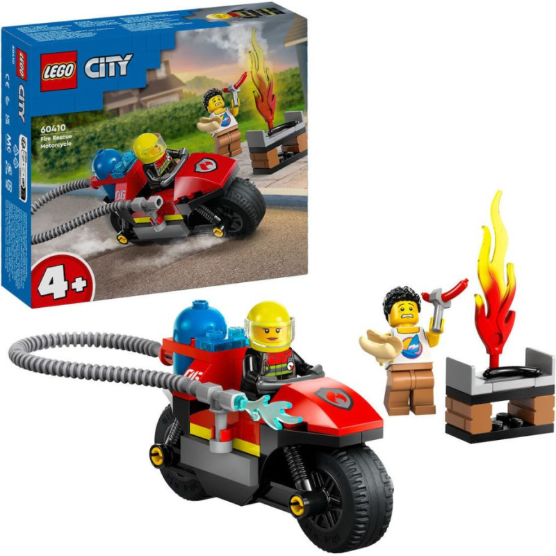 Lego ® City: Fire Rescue Motorcycle Building Set (60410)