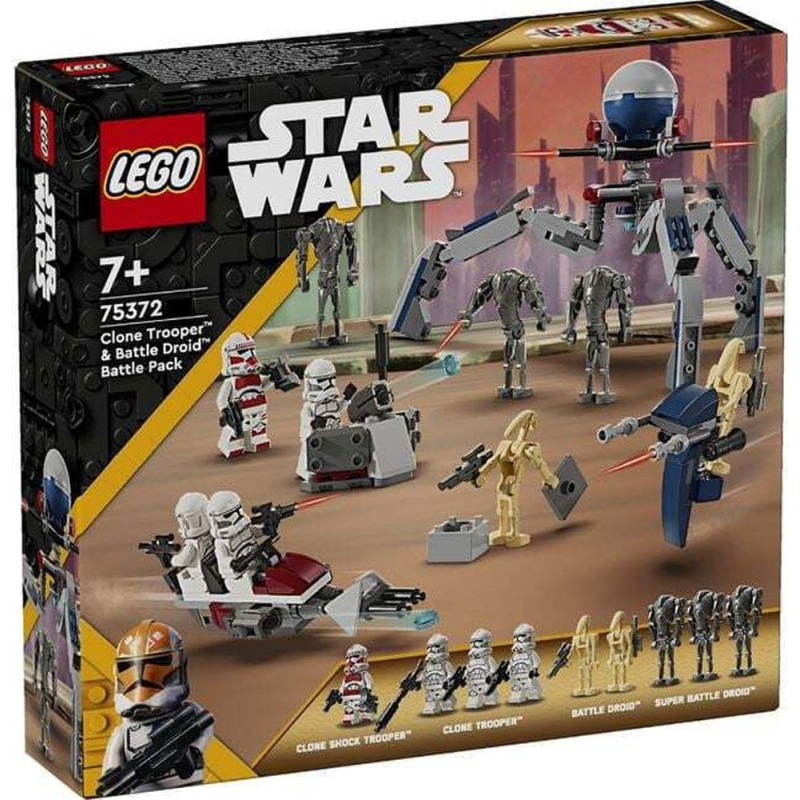 Lego ® Disney: Star Wars™- Clone Trooper™  Battle Droid™ Battle Pack (75372)