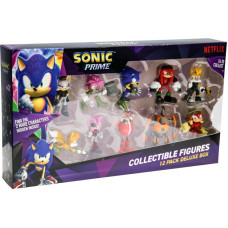 P.m.i. Sonic Prime 12 Pack Deluxe Box - including 2 rare hidden characters (S1) Collectible Figures (6.5cm) (Random) (SON2080)