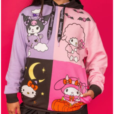 Loungefly Sanrio: Hello Kitty - Kuromi And My Melodi Halloween Hooded Sweatshirt (L) (SANHD0003L)