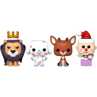 Funko 4-Pack Pocket Pop!: Rudolph The Red-Nosed Reindeer - Happy Holidays Vinyl Figures