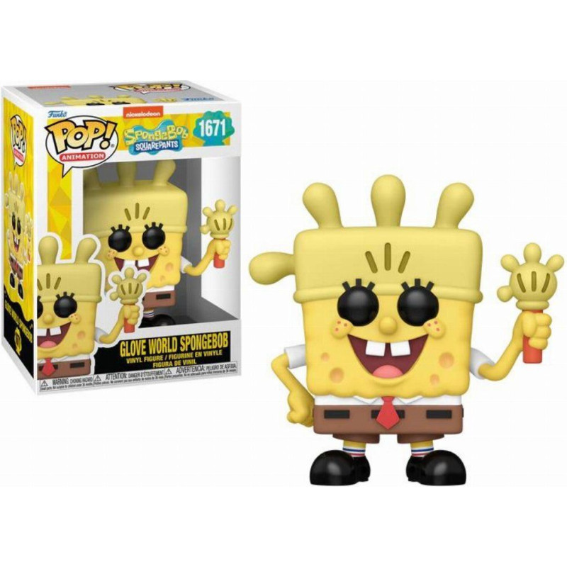 Funko Pop! Animation: SpongeBob SquarePants - Glove World SpongeBob #1671 Vinyl Figure