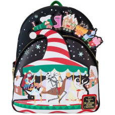 Loungefly Disney: The Nightmare Before Christmas - Journey To Christmas Town (Golows In The Dark) Mini Backpack (WDBK3786)