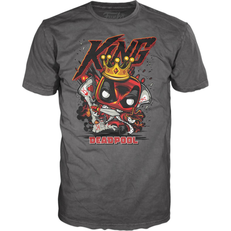 Funko Pop! Tee (Adult): Deadpool - King Deadpool T-Shirt (L)