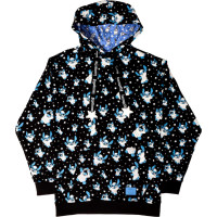 Loungefly Disney: Lilo  Stitch - Stitch Ghost Hooded Sweatshirt (L) (Glows In The Dark) (WDHD0058L)