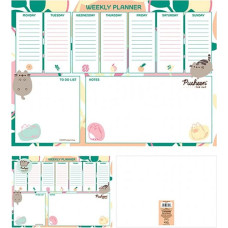 Pyramid Desk Pad Pusheen (Botanical) A4