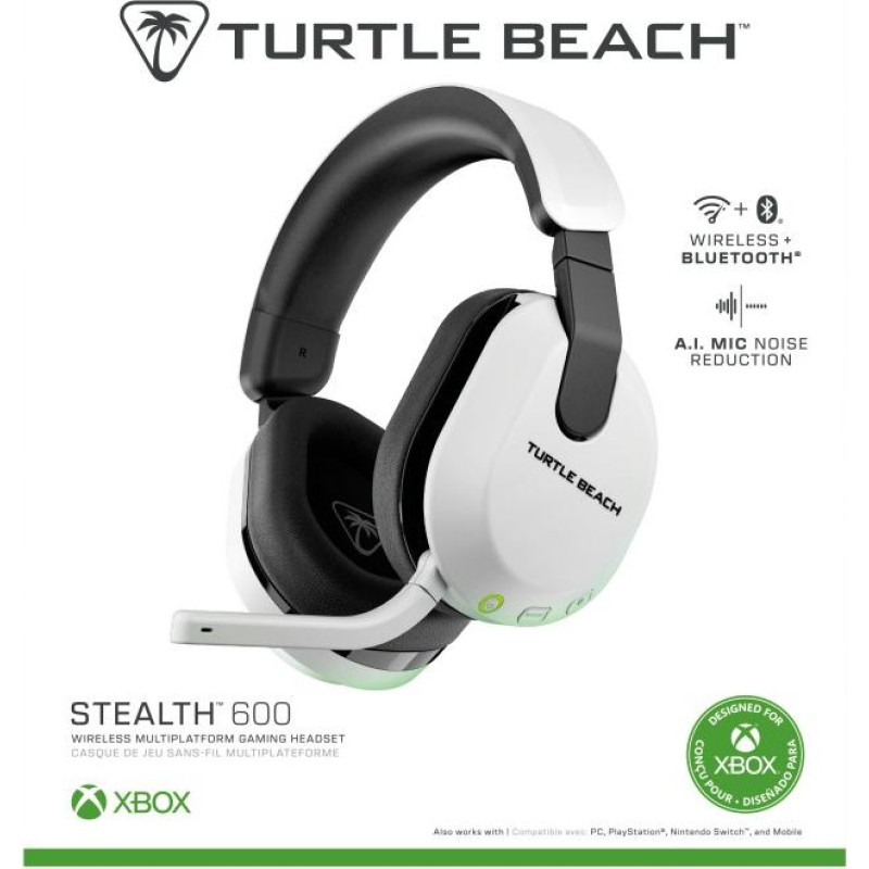 Turtle Beach Stealth 600 GEN3 - White PC, PS4, PS5, Switch, Xbox One, Xbox Series X