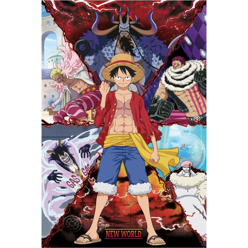 Abysse ONE PIECE - Poster Maxi 91.5x61 - Luffy vs New World (GBYDCO637)