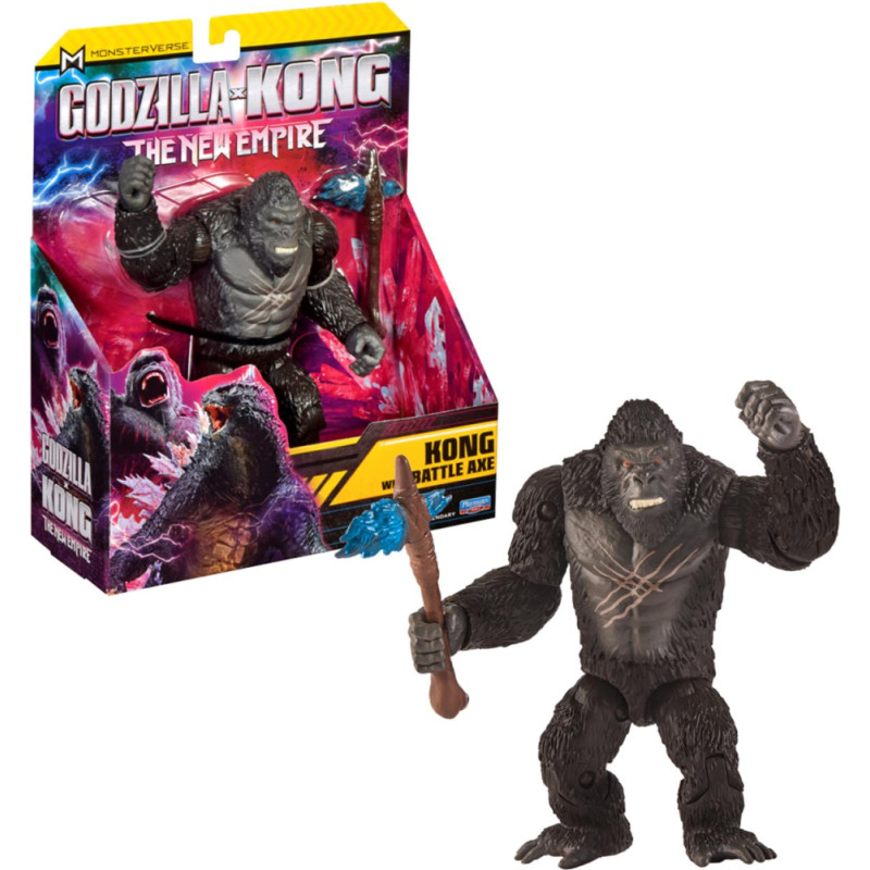 Giochi Preziosi Godzilla X Kong: The New Empire - Kong with Battle Axe Action Figure 15cm (MN303800)