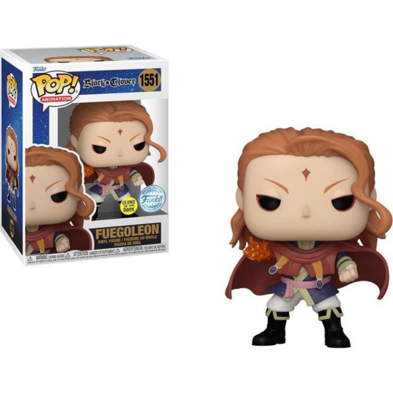 Funko Pop! Animation: Black Clover - Fuegoleon (Glows in the Dark) (Special Edition) #1555 Vinyl Figure