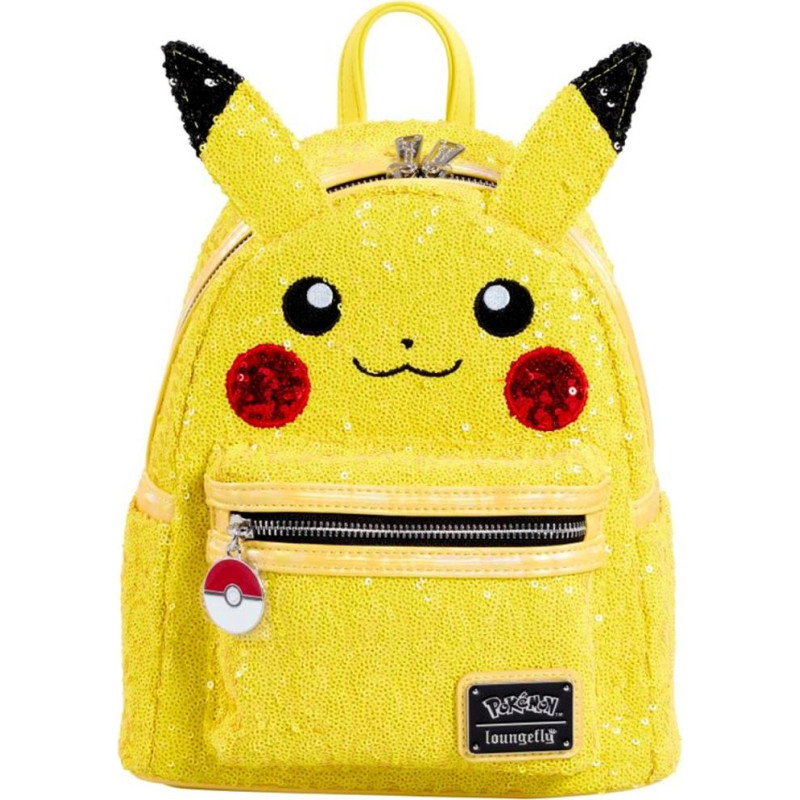 Loungefly Pokemon: World 1-1 Games Sequin Pikachu Cosplay Mini Backpack (PMBK0218)