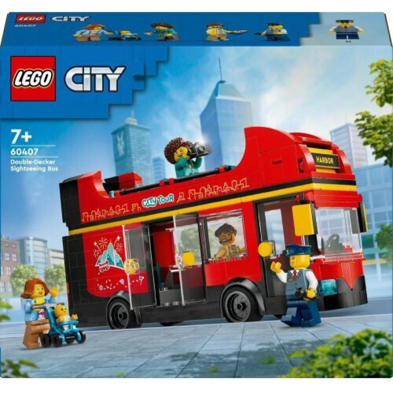 Lego ® City Great Vehicles: Red Double-Decker Sightseeing Bus (60407)