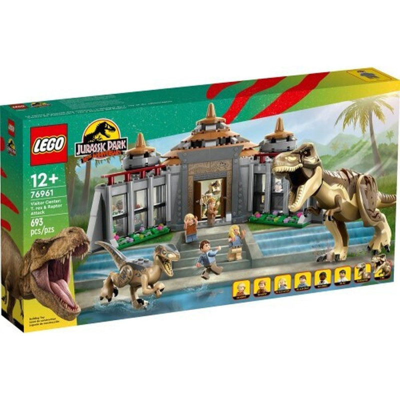 Lego ® Jurassic Park 30th Anniversary - Visitor Center: T. rex  Raptor Attack (76961)