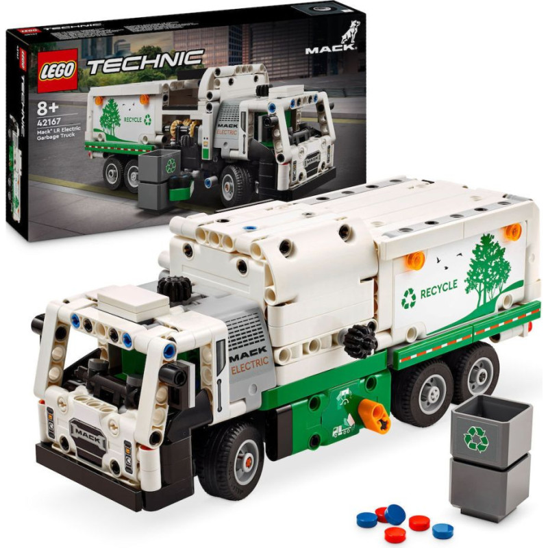 Lego ® Technic™: Mack® LR Electric Garbage Truck (42167)