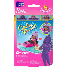 Mattel Mega Bloks Barbie: Color Reveal - Beach Splash Micro-Doll (HHP87)