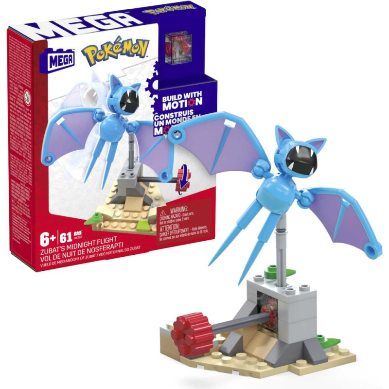 Mattel Mega Pokemon Adventure Builder: Zubats Midnight Flight (HKT19)