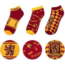 Fame Bros Cinereplicas Movies: Harry Potter - Gryffindor Socks (Ankle) (Set of 3) (CR1631)