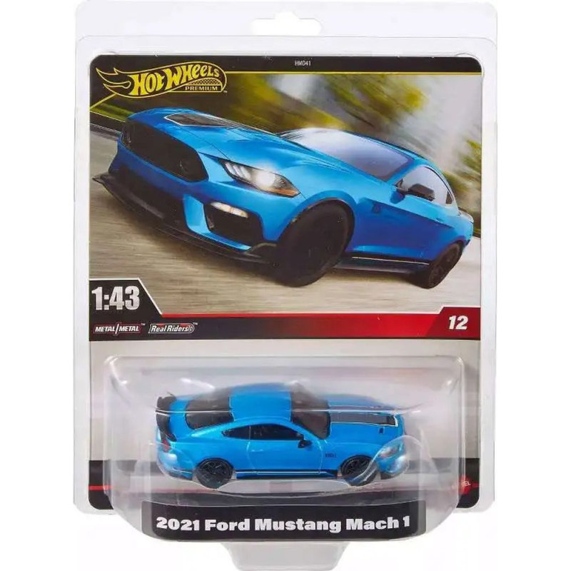 Mattel Hot Wheels: Premium Real Readers - 2021 Ford Mustang Mach 1 1:43 Vehicle (HWT09)