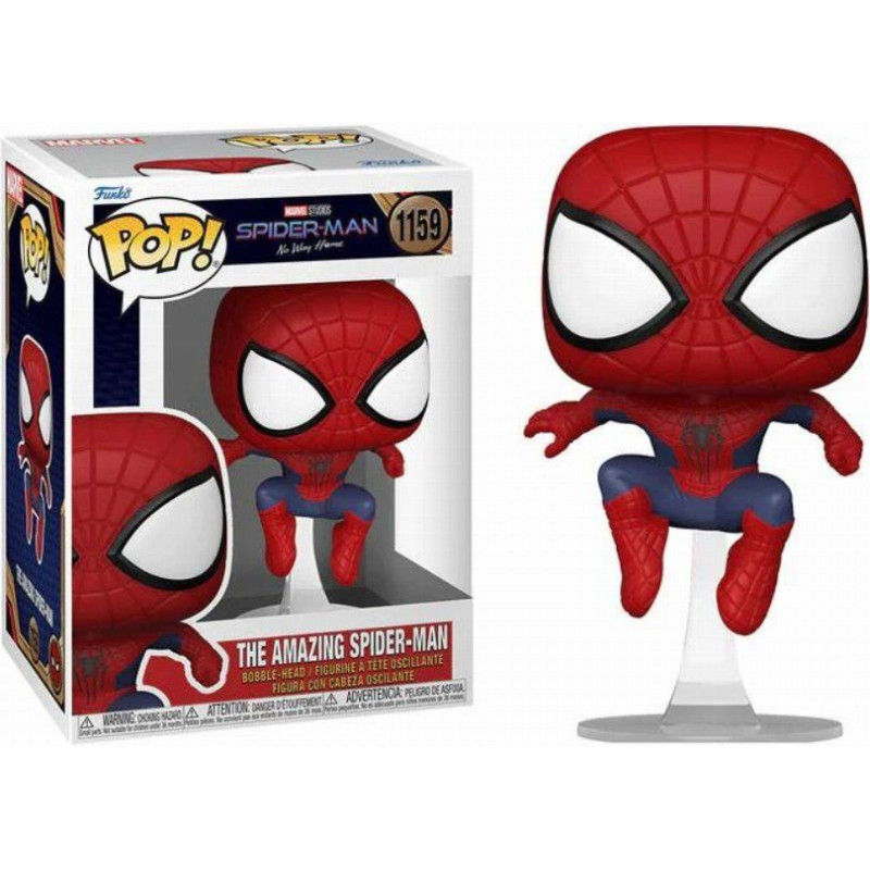 Funko Pop! Marvel: Spider-Man No Way Home - The Amazing Spider Man (Leaping) #1159 Bobble-Head Vinyl Figure