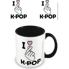 Pyramid Mug K-Pop (I Love K-Pop) Black Coloured Inner