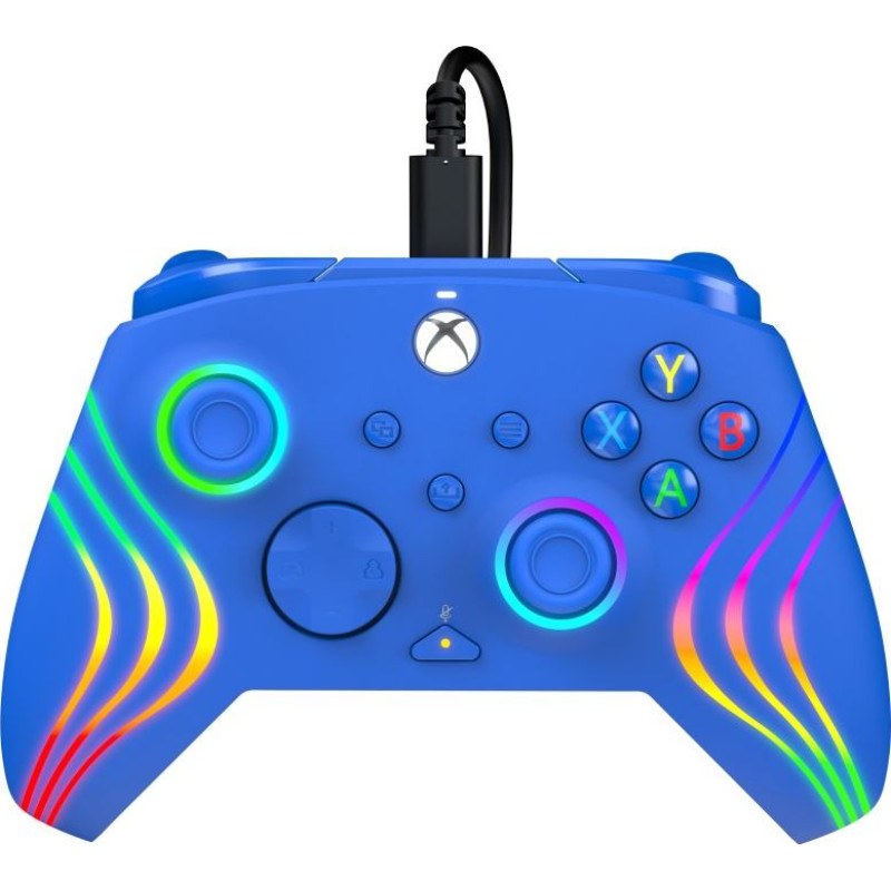 PDP Afterglow Wave Wired Controller - Blue PC, Xbox One, Xbox Series X