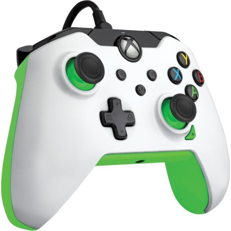 PDP Gaming Wired Controller - Neon White PC, Xbox One, Xbox Series X