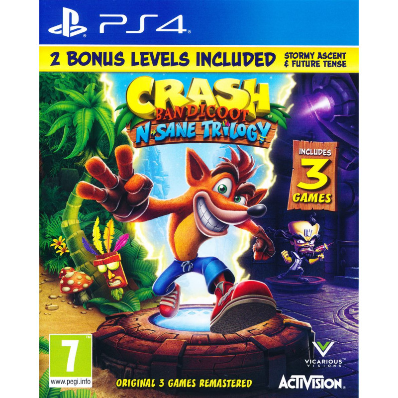 Crash Bandicoot N-Sane Trilogy Playstation 4 (PS4) video spēle