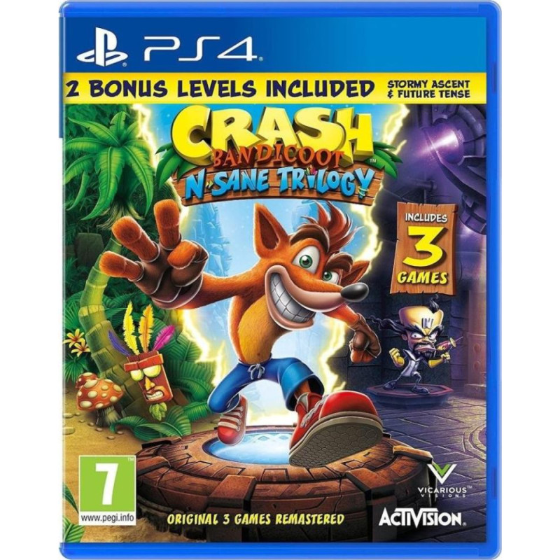 PS4 Crash Bandicoot N. Sane Trilogy Playstation 4 video spēle