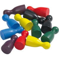 Philos Playing pieces for Chinese Checkers, 40 x 18 mm, 60 pieces, assorted coulors spēle 3051