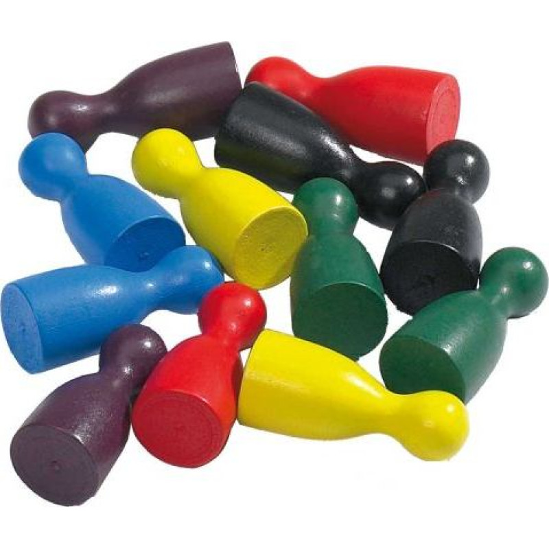 Philos Playing pieces for Chinese Checkers, 40 x 18 mm, 60 pieces, assorted coulors spēle 3051