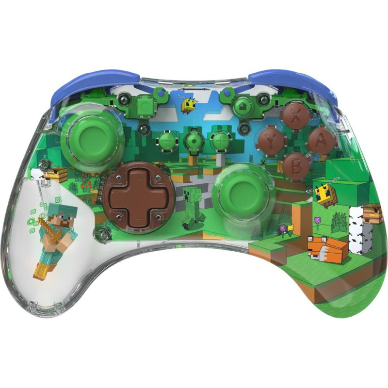 PDP : REALMz - Wireless Controller Minecraft Forest Biome [For Switch]