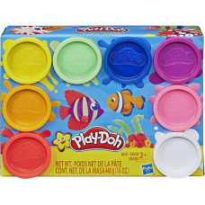 Hasbro Play-Doh Rainbow Non Toxic Set of 8 Colours Cans (E5062)