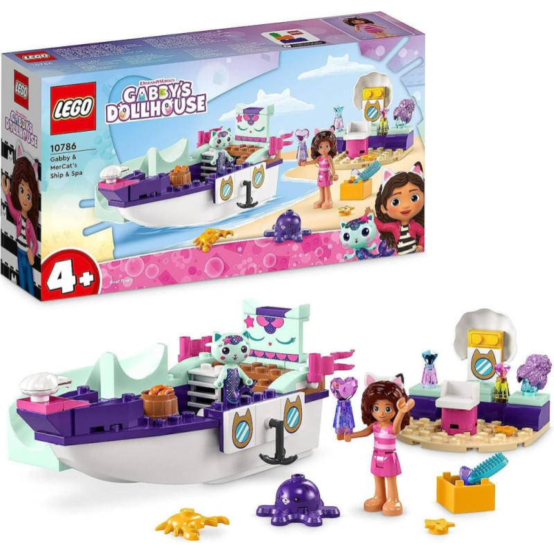 Lego ® Gabbys Dollhouse: Gabby and MerCat’s Ship and Spa (10786)