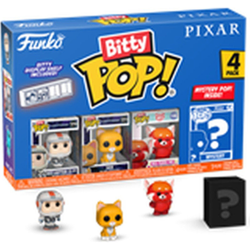 Funko Bitty Pop! 4-Pack: Disney Pixar - Buzz Lightyear (XL-01), Sox, Red Panda Mei, Mystery Pop! Vinyl Figures