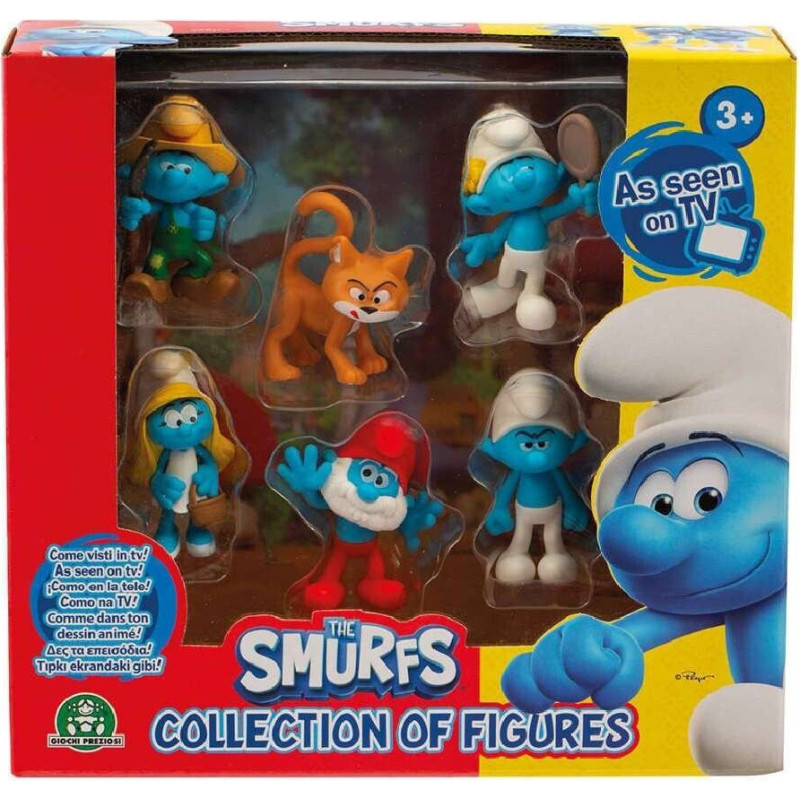 Giochi Preziosi The Smurfs: Collection of Figures - 6 Figure Set (Random) (PUF14000)