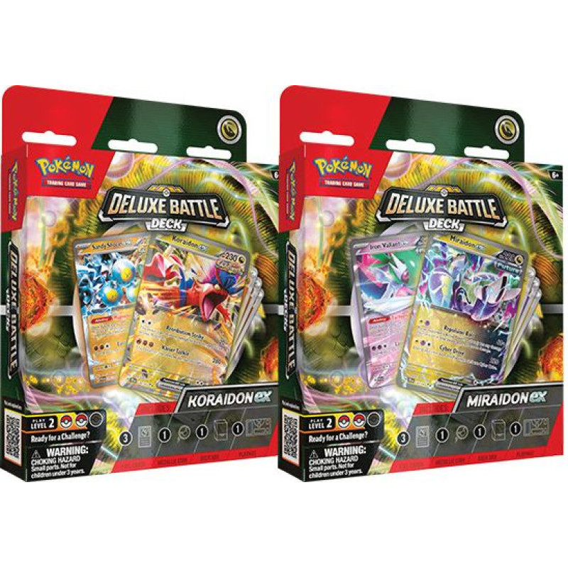 Pokemon TCG Deluxe Battle Decks - Miraidon/Koraidon - Bundle (6)