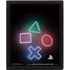 Pyramid Wall Art - Playstation (Play) 3D Framed 20x26