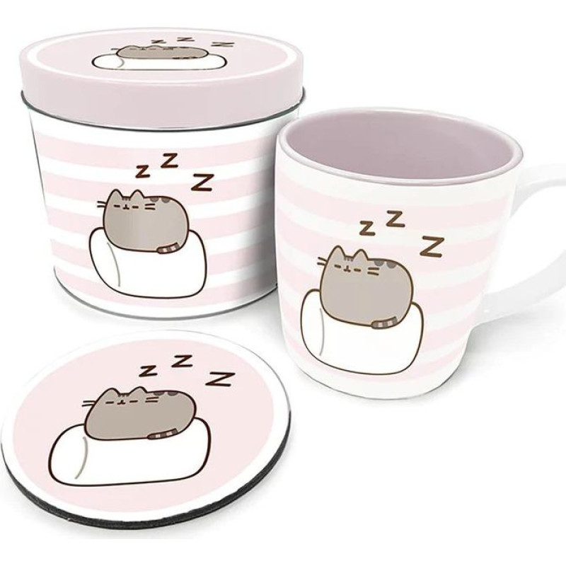 Pyramid Mug Tin Set Pusheen (Marshmallow)