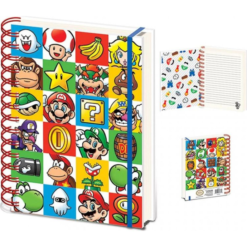 Pyramid Notebook A5 SUPER MARIO (COLOUR BLOCK)