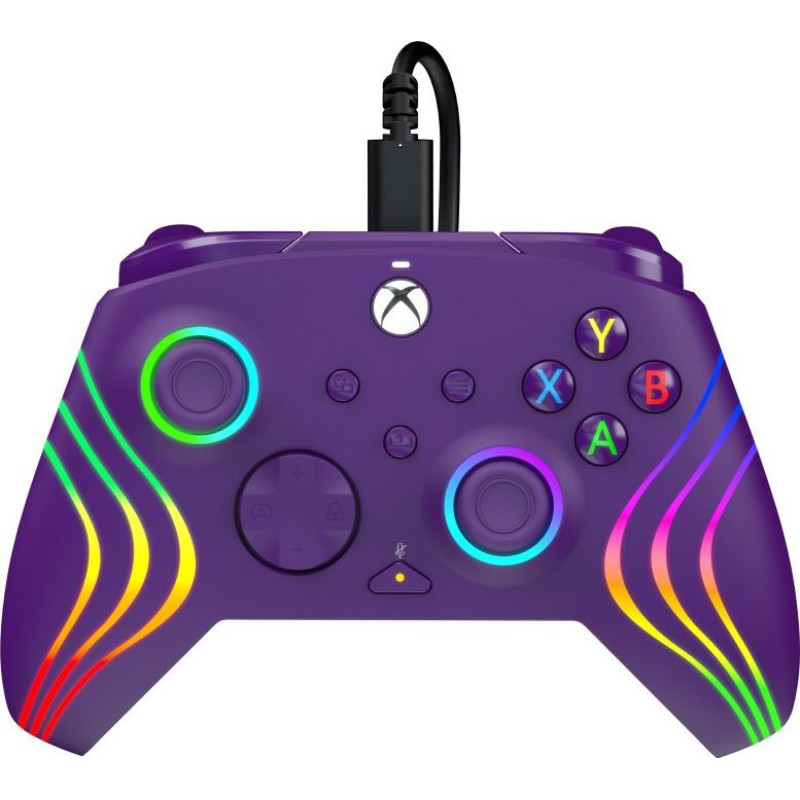 PDP Afterglow Wave Wired Controller - Purple PC, Xbox One, Xbox Series X