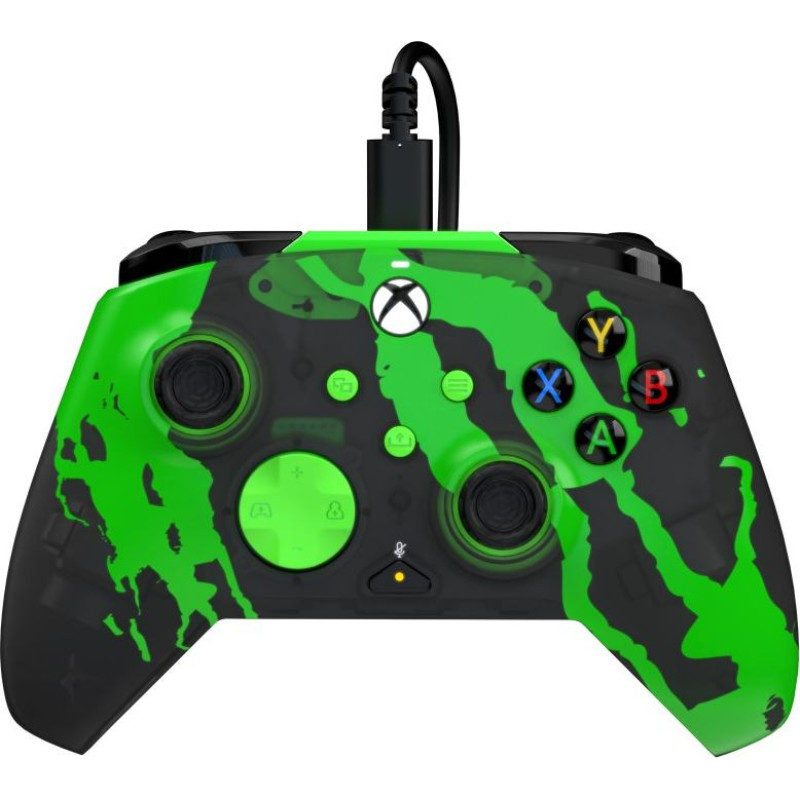 PDP Rematch Wired Controller - Jolt Green (Glow In Dark) PC, Xbox One, Xbox Series X