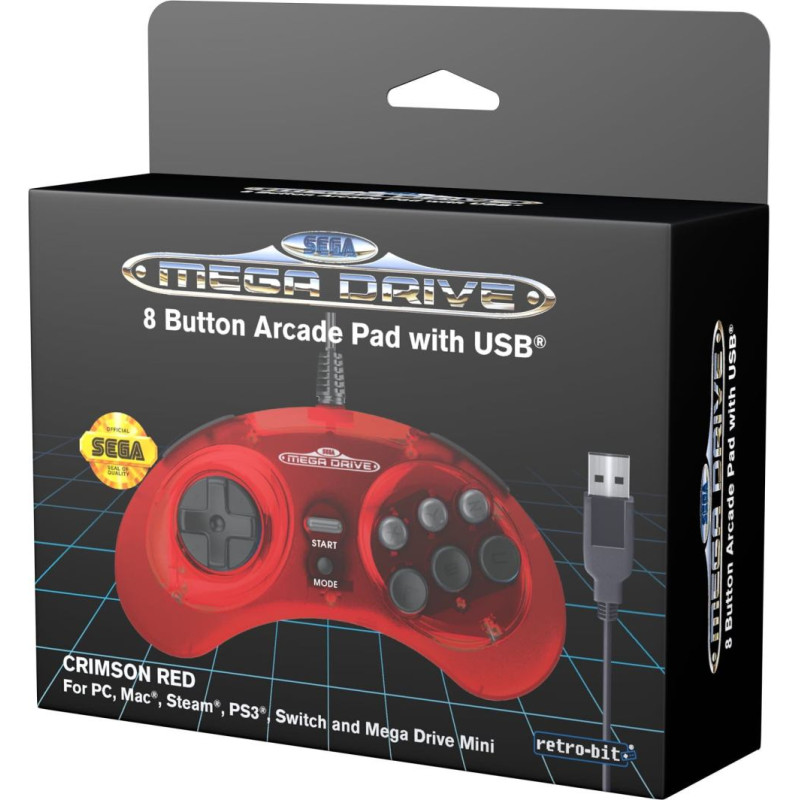 Retro-Bit SEGA MD USB Crimson Red