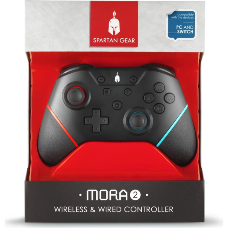 Enarxis Dynamic Media Spartan Gear - Mora 2  Wireless  Wired Controller (Compatible with PC [wired] and switch [wireless])