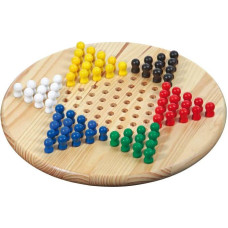 Philos Chinese Checkers, round, pine wood, FSC 100% spēle 3103