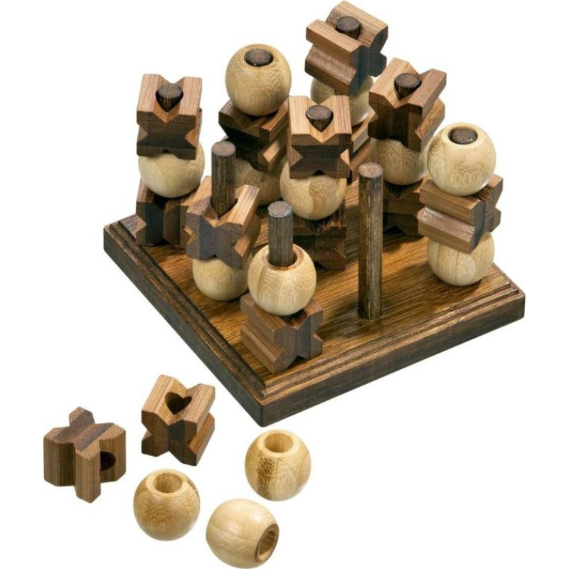 Philos Tic Tac Toe, 3D, bamboo spēle 3266