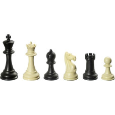 Philos Chess pieces Nerva, king height 95 mm, plastic, black cream, weighted, in polybag šaha figūras 2012